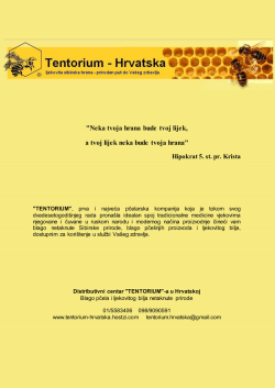 "Neka tvoja hrana bude tvoj lijek, a tvoj lijek neka bude tvoja hrana"