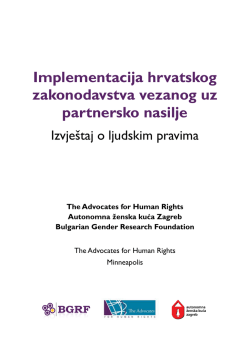 Implementacija hrvatskog zakonodavstva vezanog uz partnersko