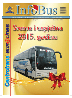 INFORMATIVNI BILTEN CENTROTRANS EUROLINES