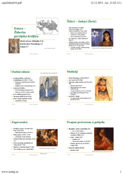 Estera &ndash; Židovka perzijska kraljica