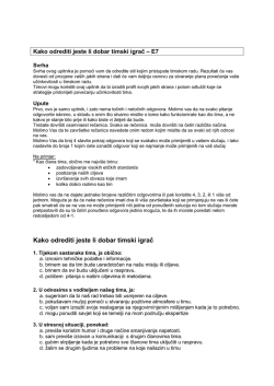 Kako odrediti jeste li dobar timski igrač