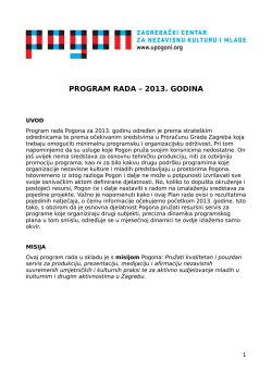 Program Rada za 2013.