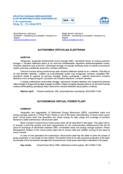 Autonomna virtualna elektrana - Končar Inženjering za energetiku i