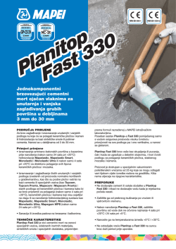 Planitop Fast 330 Planitop Fast 330