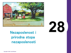 Nezaposlenost i prirodna stopa nezaposlenosti