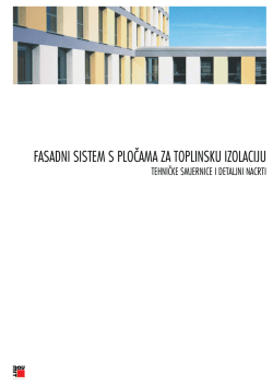 FASADNI SISTEM S PLOČAMA ZA TOPLINSKU IZOLACIJU