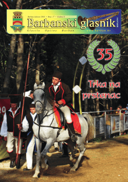 G lasilo O p ć ine B arbanwww . barban . hr