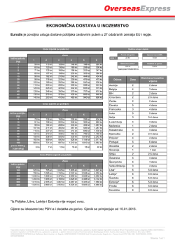 ekonomična dostava u inozemstvo