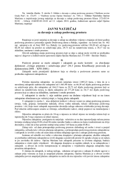 javni natječaj - Općina Marčana