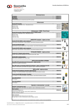 Snimanje terena TOTALNE STANICE