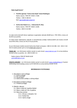 kratki vodič - Zračna Luka Osijek