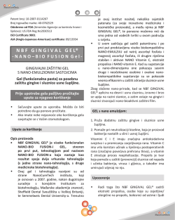 N B F	G I N G I V A L   G E L&reg;