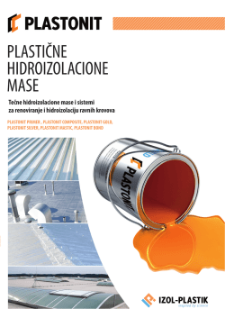 PLASTIČNE HIDROIZOLACIONE MASE - IZOL