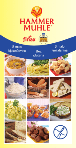 Bez glutena S malo bjelančevina S malo fenilalanina
