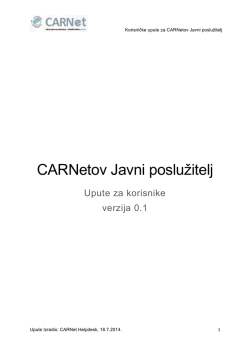 Ovdje - CARNet