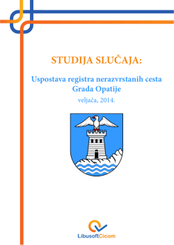 Uspostava registra nerazvrstanih cesta Grada Opatije veljača, 2014