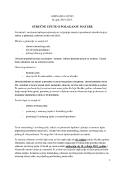 Upute&hellip; - Gimnazija Livno