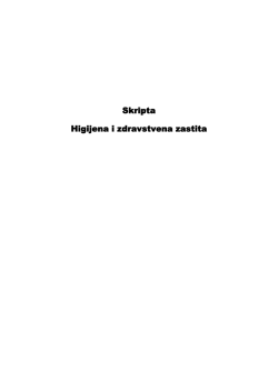 Skripta iz higijene
