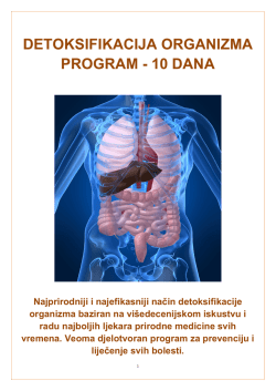 detoksifikacija organizma program - 10 dana