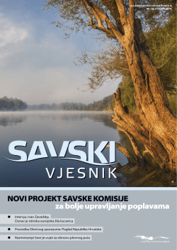 Novi projekt savske komisije za bolje upravljanje poplavama