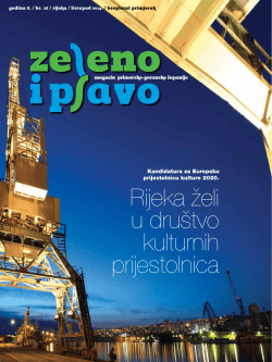 Rijeka želi u dru&scaron;tvo kulturnih prijestolnica - Primorsko