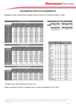 EKONOMIČNA DOSTAVA IZ INOZEMSTVA