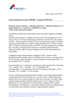 Grupa Jadranka ostvarila 1.000.000 noćenje (.pdf)