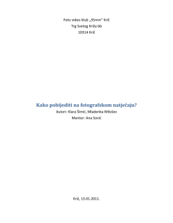 1. mjesto (starija grupa)