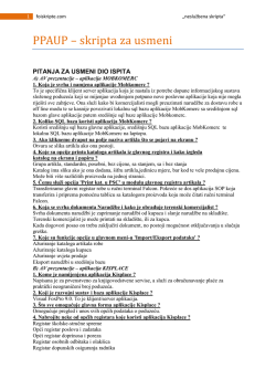 PPAUP &ndash; Skripta za usmeni