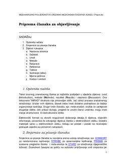 ICMJE Smjernice za pisanje članaka iz područja medicine