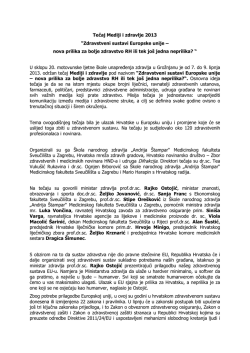MEDIJI I ZDRAVLJE, 7. do 9. lipnja 2013., Grožnjan