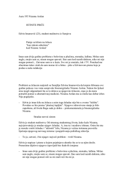 Edvin Imamović (23), student ma&scaron;instva iz Sarajeva