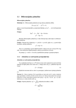 Diferencijalne i diferentne jednačine