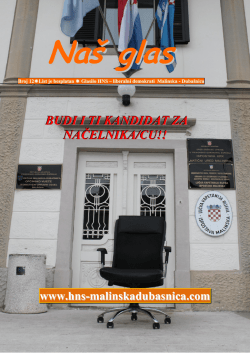 Na&scaron; glas&hellip; - Podružnica Malinska