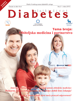 Obiteljska medicina i partnerstvo - Hrvatski savez dijabetičkih udruga