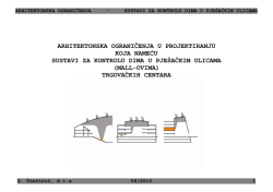 ARHITEKTONSKA OGRANIČENJA U PROJEKTIRANJU KOJA