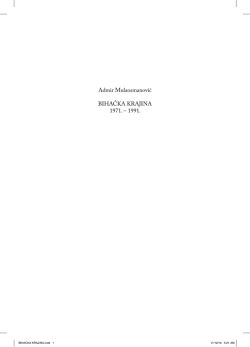 Admir Mulaosmanović &ndash; Bihaćka Krajina