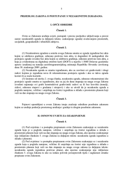 Prijedlog Zakona o postupanju s nezakonitim zgradama - Ius-Info