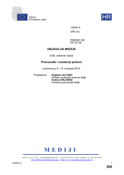 3336. sastanak Vijeća Pravosuđe i unutarnji poslovi