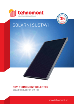 SOLARNI SUSTAVI - Tehnomont Solarna Oprema
