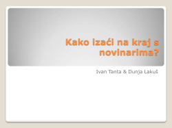 Dunja Lakau&scaron; i Ivan Tanta: Kako izići na kraj s novinarima?