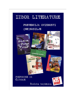 izbor literature o (ne)nasilju.pdf - Komercijalna i trgovačka &scaron;kola