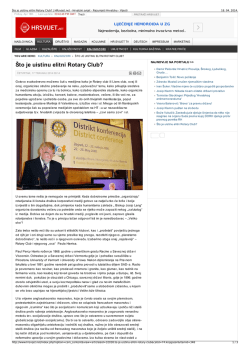 &Scaron;to je uistinu elitni Rotary Club? | HRsvijet.net
