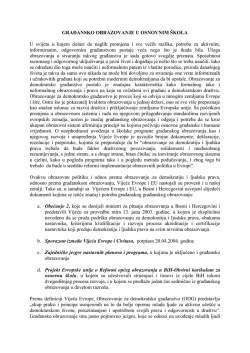 Građansko obrazovanje u osnovnim &scaron;kolama, prof