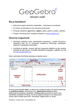 GeoGebra Quickstart