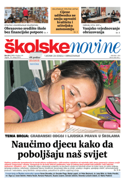 Naučimo djecu kako da pobolj&scaron;aju na&scaron; svijet