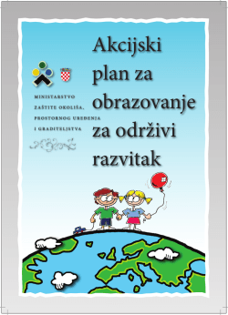 Akcijski plan za obrazovanje za održivi razvitak