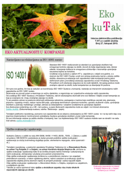 EKO AKTUALNOSTI U KOMPANIJI