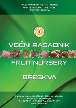 Breskva - Poljoprivredni institut Osijek