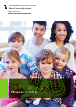 Zdravo &scaron;kolovanje